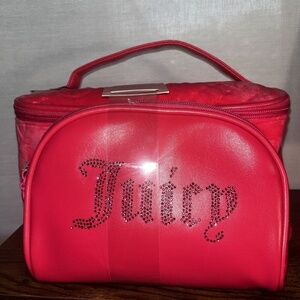 Juicy Couture Pink Velour Makeup Bag w/ Extra bag